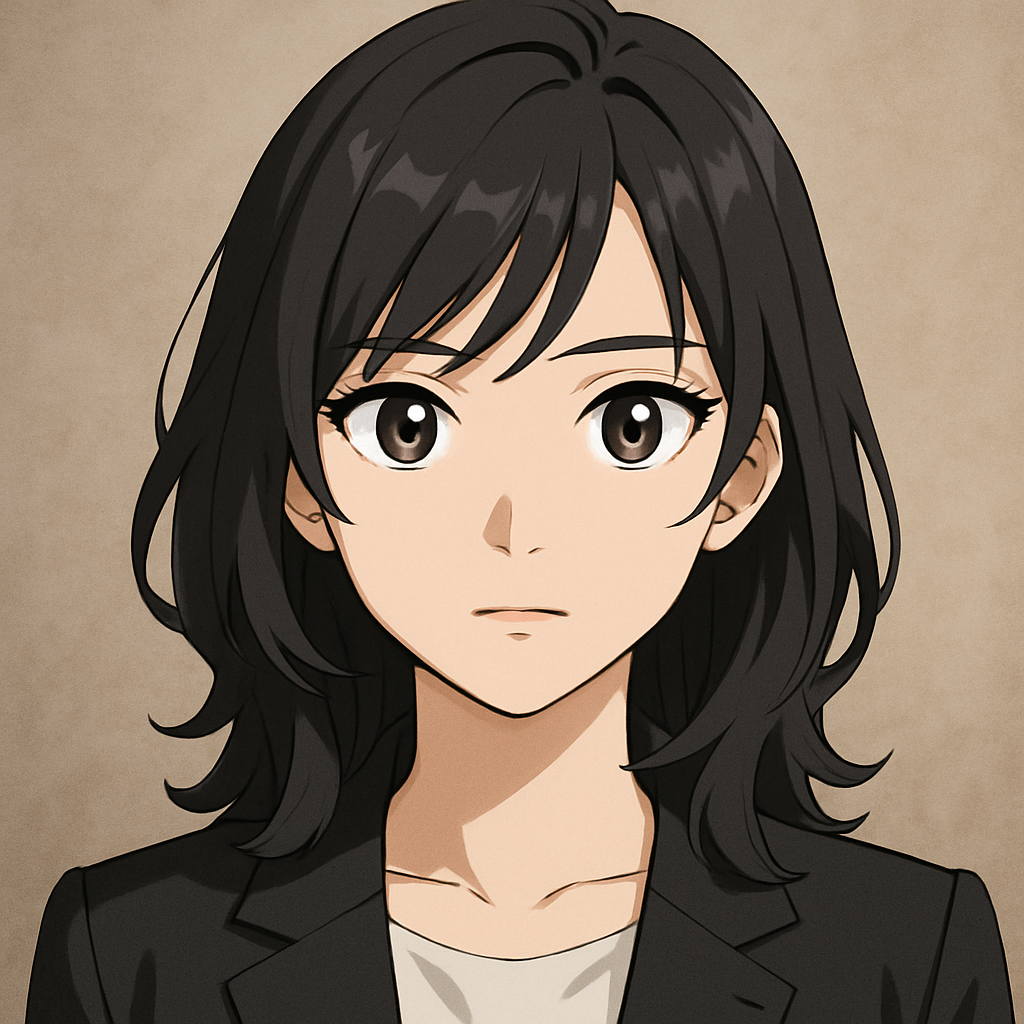 Retrato em estilo anime editorial