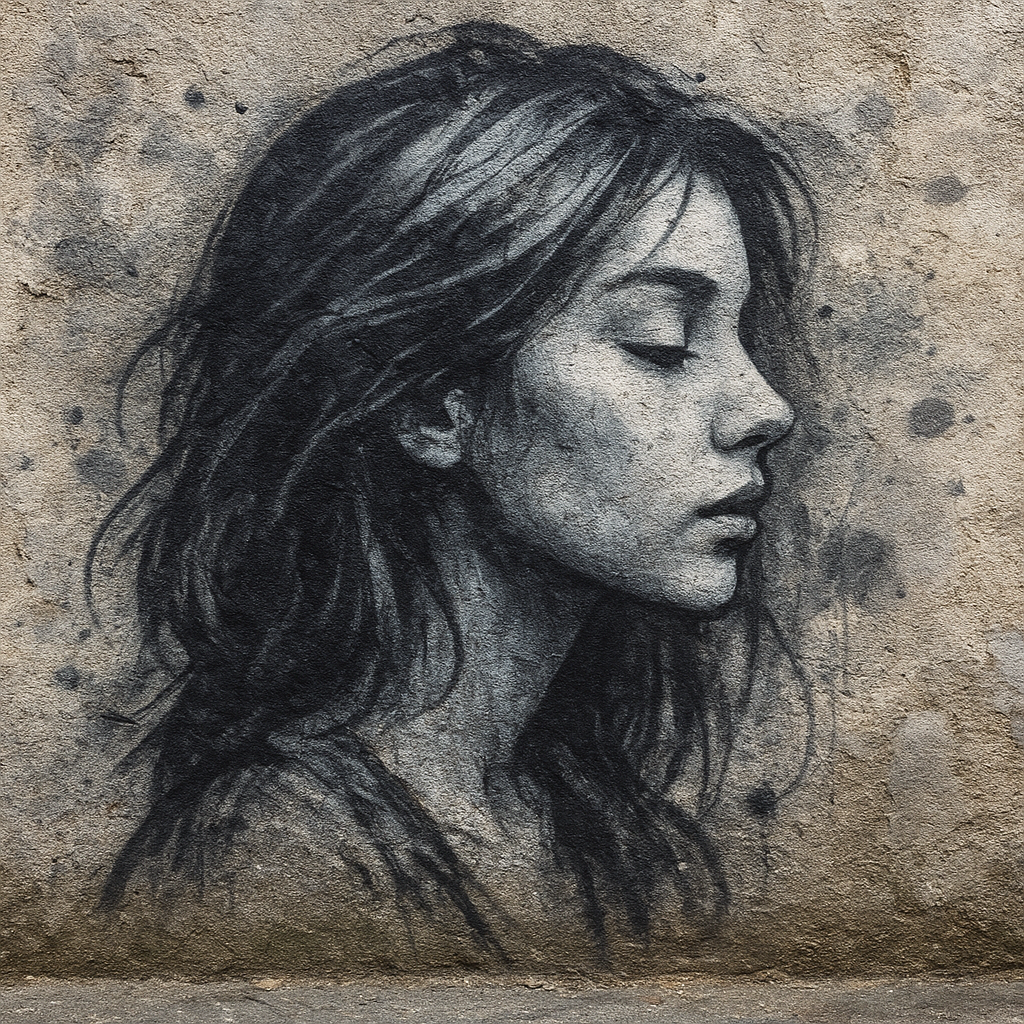 Graphite Portrait in Street Art Style