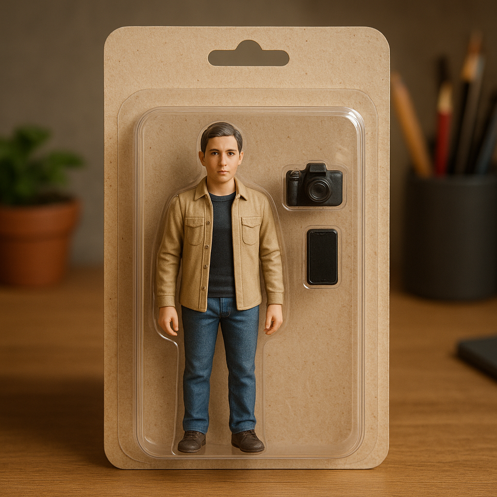 Boneco colecionável a partir da sua foto
