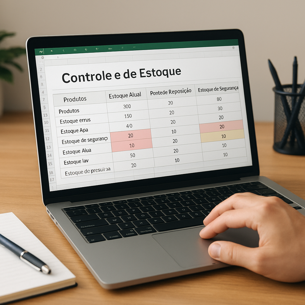 Controle de Estoque com Alertas Automáticos de Reposição