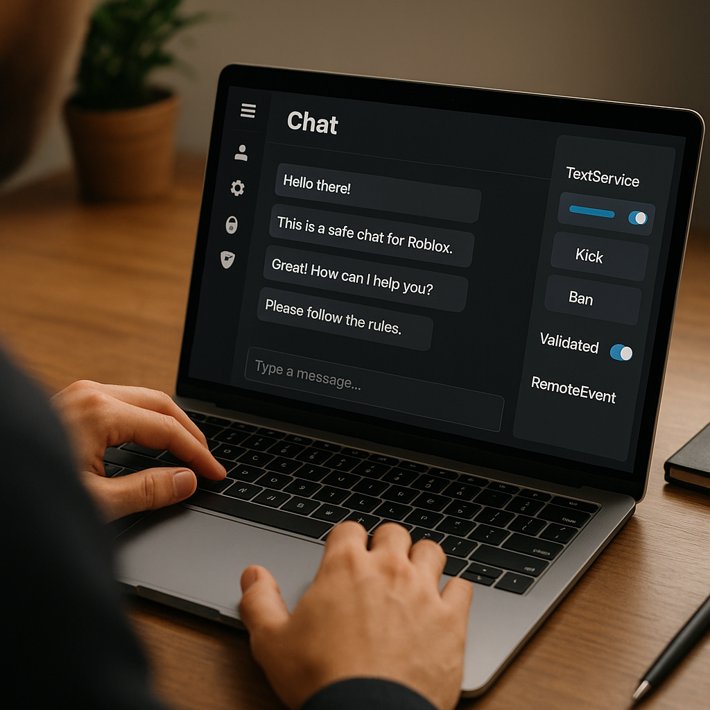 Safe Roblox Chat with Filter, UI, and Commands
